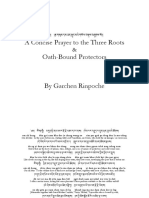 A Concise Prayer To The Three Roots and Oath Bound Protectors by Garchen Rinpoche