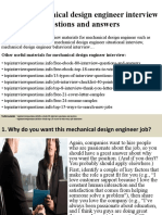 Top 10 Mechanical Design Engineer Interview Questions and Answers