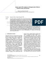 The Design, Performance and CFD Analyses of Regenerative Blower