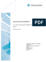 Event Management Doctoral Thesis