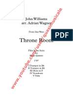 "Throne Room" From Star Wars (John Williams) Arr. Adrian Wagner - Brass Quintet (Sheet Music) Arrangement