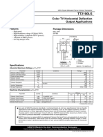 TT2190LS: Color TV Horizontal Deflection Output Applications