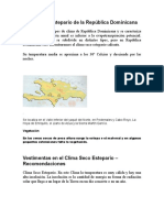 Clima Seco Estepario de La República Dominicana