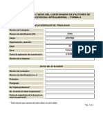 Informe de Resultados Del Cuestionario de Factores de Riesgo Psicosocial Intralaboral