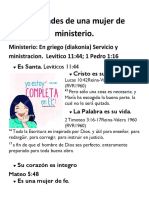 Cualidades de Una Mujer de Ministerio