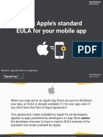 Using Apple's Standard EULA For Your Mobile App