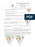 USA Mathematical Talent Search Round 1 Solutions Year 22 - Academic Year 2010-2011