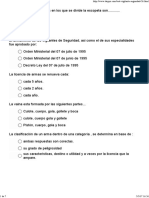 Vigilante de Seguridad Armamento