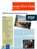 Oonas Dive Club Divemaster Leaflet