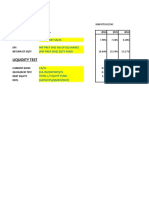 Profitability Test: Profit/Net Sales Pat-Pref Div/ No of Eq Shares (Pat-Pref Div) / Eqty Fund