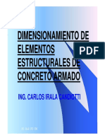 Dimensionamiento de Elementos Estructurales - Ing Carlos Irala