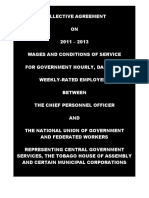 Collective Agreement Between The Chief Personnel Officer and The National Union of Government and Federated Workers, 2011 - 2013 - 0