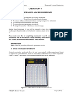 Laboratory 1 Breadboards & DC Measurements