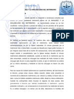 La Invalidez y La Anulabilidad Del Matrimonio