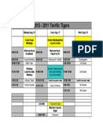 1st Days Agenda