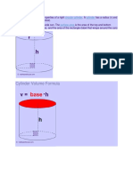 Volume of A Cylinder