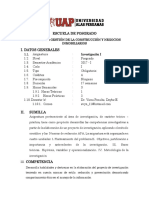 Silabo de Investigacion I