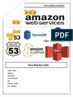 AmazonWebService Course Content