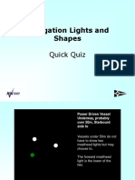 Navigation Lights and Shapes: Quick Quiz