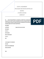 Digital Assignment Microprocessor and Microcontroller EEE4001 Utkarsh Ghadge 15BEE0197