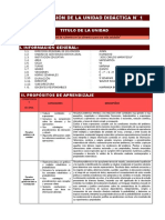 Planificación de La Unidad Didáctica 1