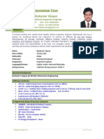 Bijukumar Vijayan: Curriculum Vitae