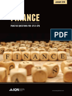 Finance: Practice Questions For Cfs & Cpa