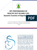 Key Performance of Healthy Gut in Early Life: Dynamic Function of Digestive System