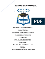 Bioquímica 2 Práctica 3 - Amilasa