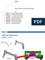 Schedule and Part Numbers Used During Reinforcement/repair