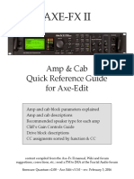 Amp & Cab Quick Reference