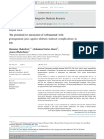 The Potential For Interaction of Tolbutamide With Pomegranate Juice Against Diabetic Induced Complications in Rats