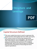 Capital Structure and Leverage