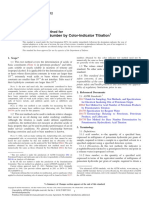 Acid and Base Number by Color-Indicator Titration: Standard Test Method For