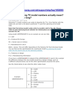 Samsung TV Model Numbers Meaning