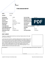 Tyre Damage Report: PT - Darma Henwa