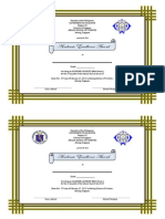 Certificate - Acad Excel Award