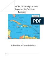 Managerial Economics - The Lifing of Us Embargo On Cuba and Its Impact On The Caribbean Economy