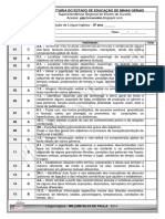 Avaliação Diagnóstica 8º Ano 2 Opção