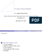 EE-211 Linear Circuit Analysis: Dr. Hadeed Ahmed Sher