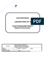 Lab6 Elctromagnetismo y Transformadores