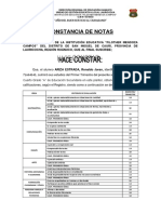 Constancia de Notas