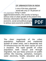 Problems of Urbanization in India