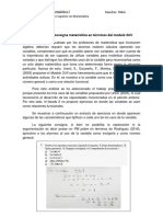  Análisis de Una Consigna Matemática en Términos Del Modelo 3UV