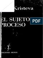 (Serie Semiotica) Julia Kristeva-El Sujeto en Proceso-Ediciones Signos (1972) PDF