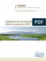 Categorizacion Actividades Obras Proyectos Conforme Ley Medio Ambiente PDF