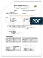 Ing. Sanitaria III Dimensionamiento de Caudales y Cargas de Diseño