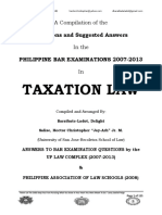 Taxation Law: Questions and Suggested Answers