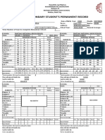 Secondary Student'S Permanent Record