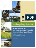 Steel Bridge Design Handbook: Design Example 2B: Two-Span Continuous Straight Composite Steel Wide-Flange Beam Bridge